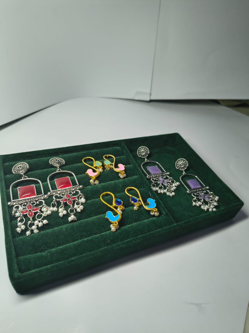 Festive Combo Earrings (Set of 4)