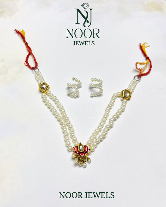 Kanha ji Pearl Jewellery Set