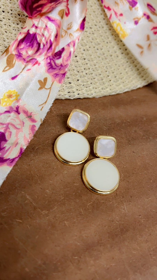 White Drop Earring